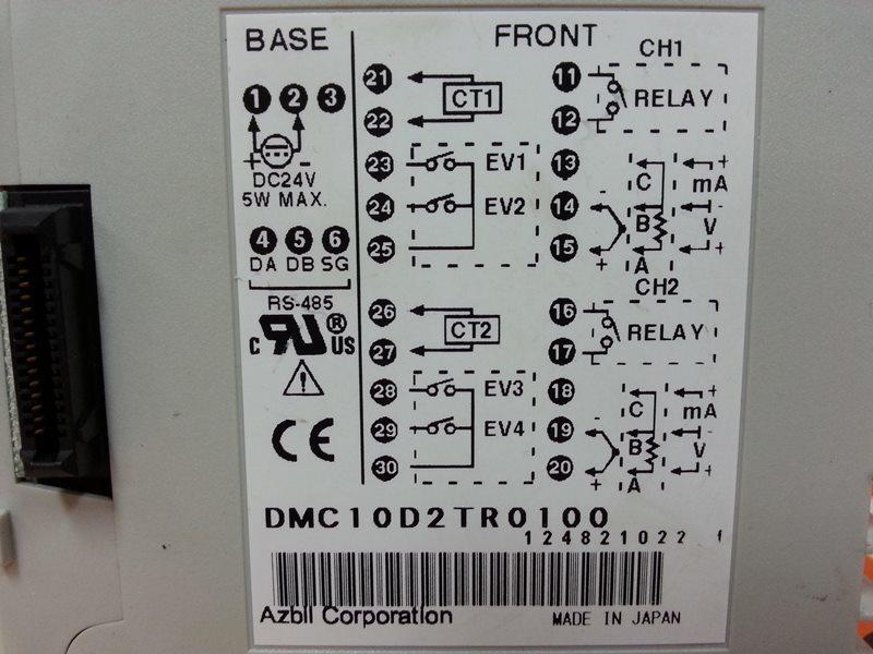 YAMATAKE AZBIL DMC10 DMC 10D2TR0100 Controller - PLC DCS SERVO Control  MOTOR POWER SUPPLY IPC ROBOT